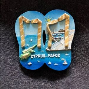 Magnet - Pafos / Paphos - Cyprus - Sandals with Beach Scene